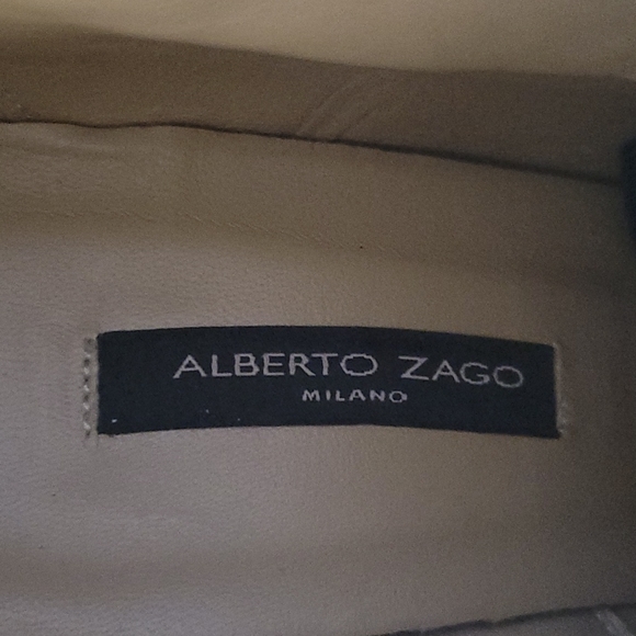 NWT 100% Leather ankle booties women's snakeskin Italy Designer Boots Shoes Red - Picture 11 of 12